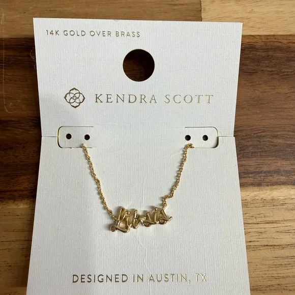 Kendra Scott Lil Sis Pendant Necklace 19” - Picture 3 of 3